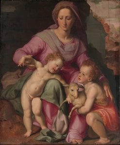 Madone À L'enfant Avec Le Petit Saint Jean-baptiste — Santi Di Tito