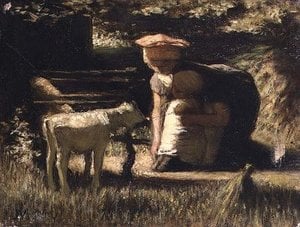 Mother And Child With A Kid — Matthijs Maris