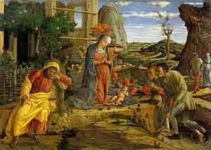Adoration Of The Shepherds — Andrea Mantegna, Early Renaissance