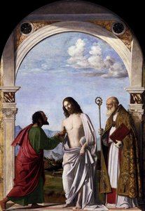 Incredulity Of St Thomas With Bishop Magno — Giovanni Battista Cima Da Conegliano