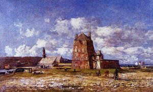 Camaret, The Jetty — Eugène Louis Boudin