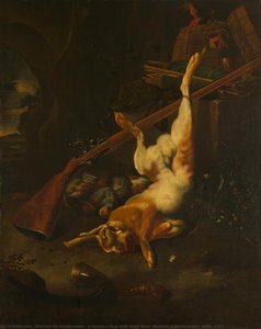 A Hunter"s Bag, With Dead Hare, Melchior D"hondecoeter, 1660 - 1695 — Melchior De Hondecoeter