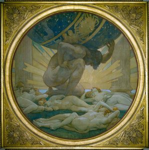 Atlas Et Les Hespérides — John Singer Sargent