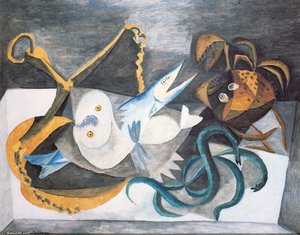 Still Life With Fish — Пабло Пикасо, Cubism