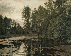 The Overgrown Pond. Domotcanovo — Valentin Serov, Realism