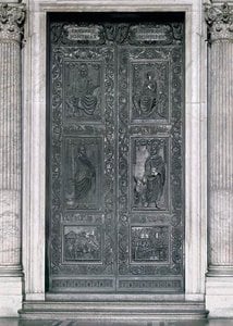 Bronze door