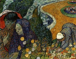 Gedächtnis Des Gartens Von Etten (die Damen Von Arles), - (18) — Vincent Willem Van Gogh, Postimpressionismus