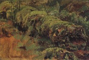Rotten Wood, Covered With Moss — Ivan Ivanovich Shishkin, Realism