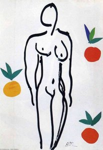 Niedrige Figur Mit Orangen — Henri Matisse