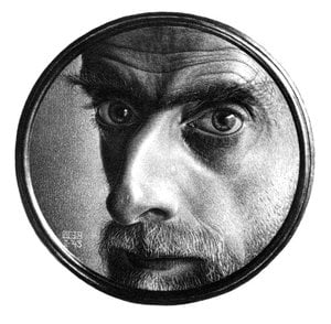 Portrait — Maurits Cornelis Escher, Op-art