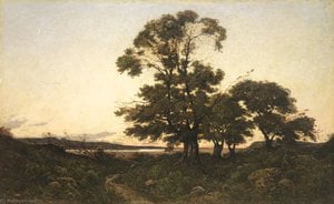 Moonrise On The Loire At Briare — Ενρί-ζωζέ Χαρπινιές
