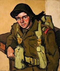 Fusilier Dean (the Depot, Wrexham 1948) — John Kyffin Williams