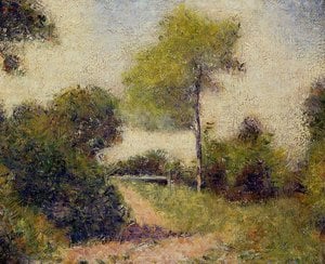 The Hedge (also Known As The Clearing) — 苏拉, Post-impressionism