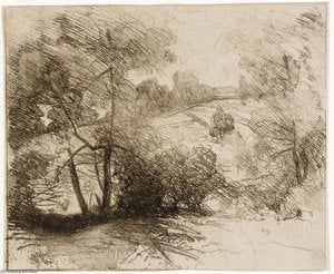 Willows — Julián Alden Weir, Impressionism