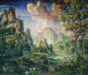 Classical Landscape — Konstantin Fyodorovich Bogaevsky