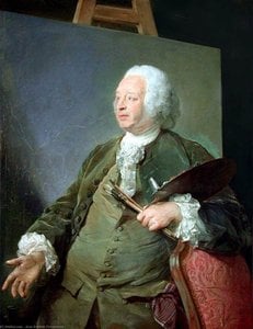Portrait Of Jean-baptiste Oudry — Ζαν-μπατίστ Περρονεώ, Baroque Rococo