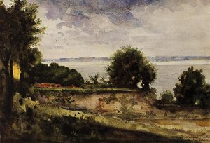 View Of The Garden Of Madame Aupick, Mother Of Baudelaire — Густав Мореау, Symbolist Painting