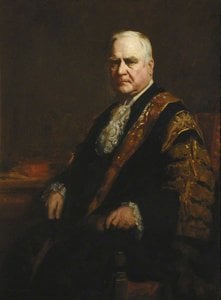 Robert Threshie Reid (1846–1923), Earl Loreburn, Scholar (1864), Honorary Fellow (1908), Lord Chancellor (1905–1912), Visitor (1912–1923) — George Fiddes Watt