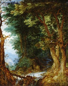 Forest Landscape — يان بروغيل الأكبر, Flemish Baroque