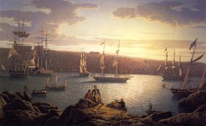 Royal Naval Vessels Off Pembroke Dock, Milford Haven — Robert W. Salmon