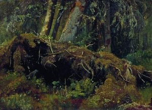 Wind Fallen Trees — Ivan Ivanovich Shishkin, Realism