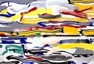 Sky And Water — Roy Lichtenstein, Pop Art
