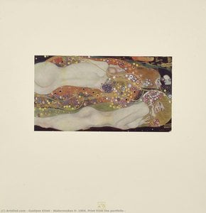 Watersnakes Ii — Gustav Klimt, Vienna Secession