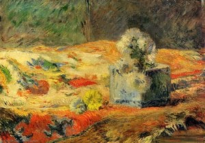 Fiori E Tappeto — Eugène Henri Paul Gauguin