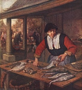 The Fishwife — Adriaen Van Ostade, Baroque