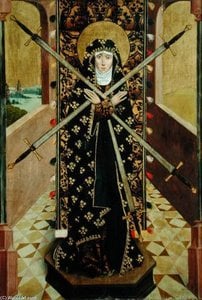 Virgin Of Seven Sorrows From The Dome Altar — Absolon Stumme