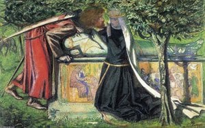 Arthur S Tomb The Last Meeting Of Lancelot And Guinevere — დანტე გაბრიელ როსსெтті, Romantic Symbolism