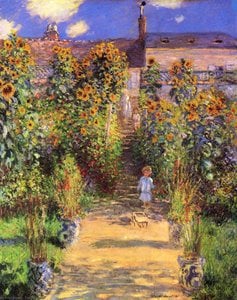 Der Künstlergarten In Vétheuil — Claude Monet, Impressionismus