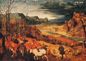 Le Retour Du Troupeau (automne) — Pieter Bruegel Le Vieux