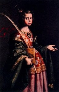 Santa Eulalia — Francisco De Zurbarán, Spanish Baroque