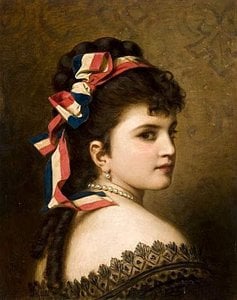 Girl With A Tricolor Ribbon — Anton Ebert