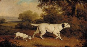 Pointers In A Wooded Landscape — Henry Bernard Chalon
