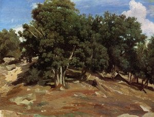 Fontainebleau - Black Oaks Of Bas-breau — 카미유 코로, Barbizon School Realism