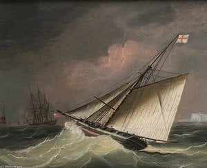 A Cutter In A Swell — Thomas Buttersworth