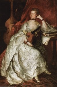 Portrait Of Ann Ford (later Mrs. Thicknesse) — Thomas Gainsborough, Rococo