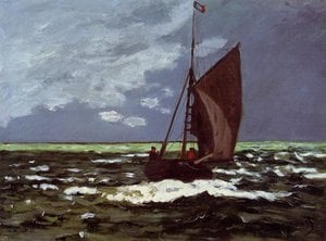 Stormy Seascape — Claude Monet, Impressionistic Drama