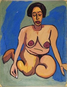 Seated Female Nude — William H. Johnson