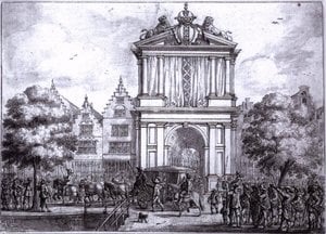 Maria Udvarlati Amsterdam Egyetemi Bejárata — Jan The Younger Martszen, Dutch Baroque