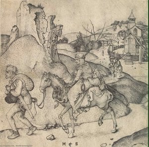 Peasant Family Going To The Market — Martin Schongauer, Northern Renaissance Detail
