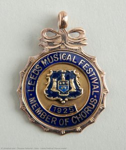 Leeds Festival Chorus Medal — Thomas Fattorini & Sons