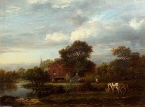 Landscape With A Cottage And A Brook — Patrick Nasmyth