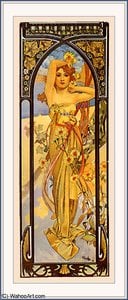 Untitled (4790) — Alphonse Mucha, Art Nouveau