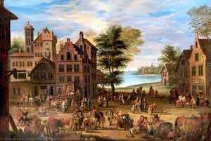 The Market Place — Adrien Frans Boudewyns