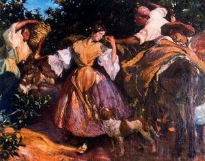 Escena En El Campo (also Known As En El Naranjal) — José Mongrell Torrent