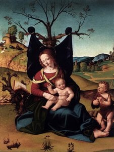 Madonna With Child And The Young St John — Piero Di Cosimo (piero Di Lorenzo)