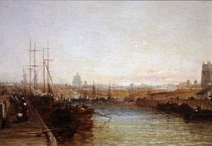 By The Docks, Dunkirk — Arthur Joseph Meadows